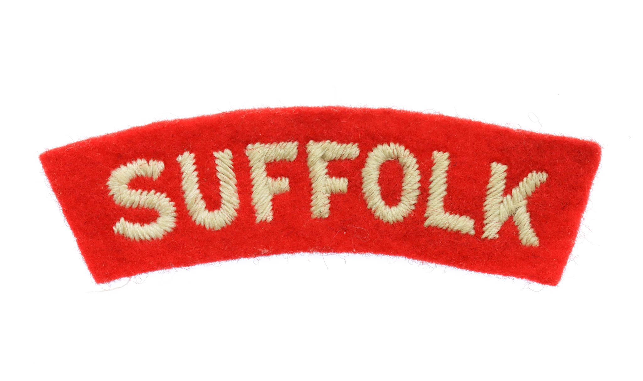 Suffolk Regiment  (SUFFOLK) Cloth Shoulder Title