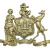 Edinburgh City Police Helmet Plate - King's Crown
