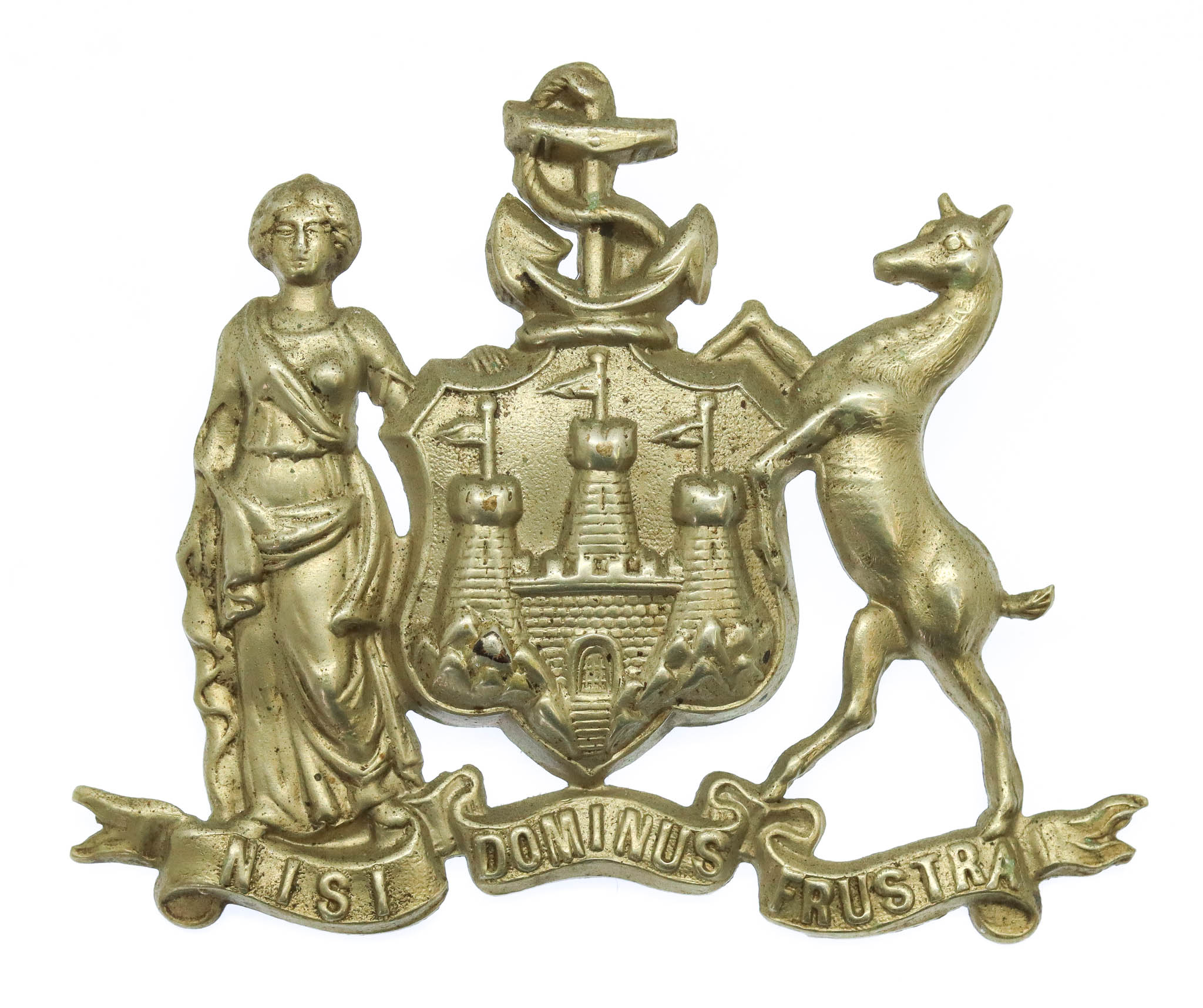 Edinburgh City Police Helmet Plate - King's Crown