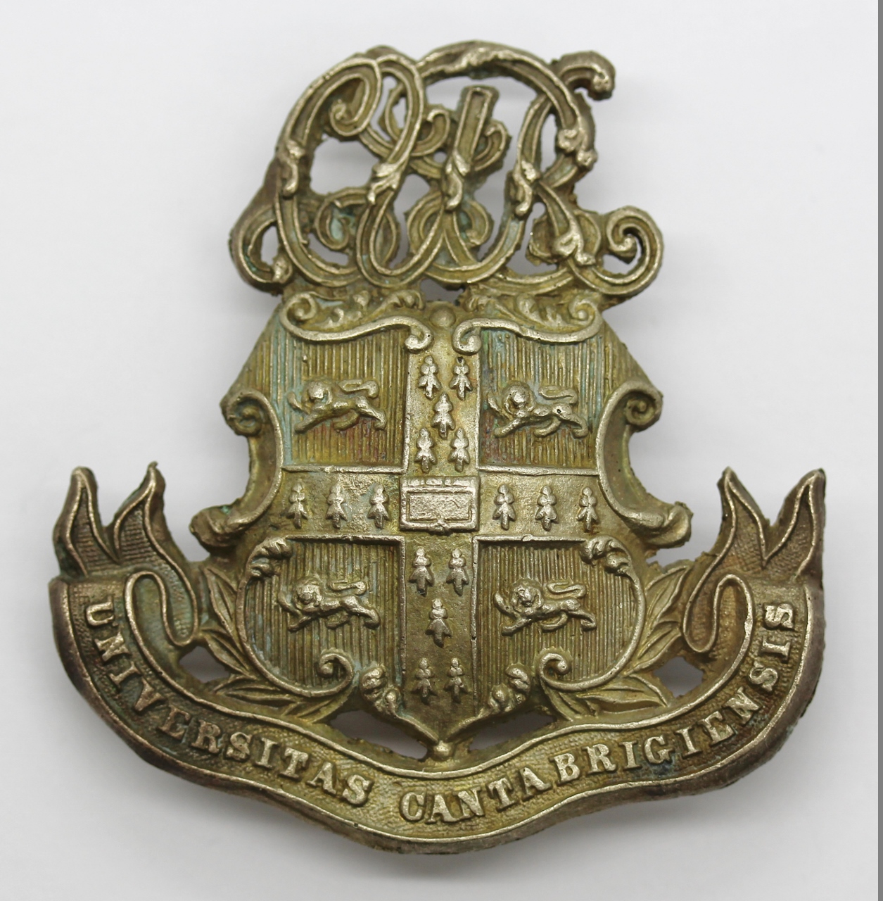 Victorian Pre 1878 Cambridge University Volunteer Rifle Corps Cast Shako Badge