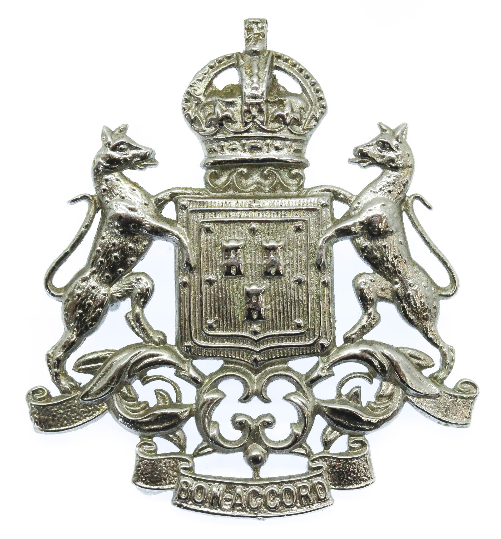 Aberdeen City Police Helmet Plate - King's Crown