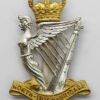 North Irish Brigade Senior NCO's Silvered & Gilt Cap Badge 
