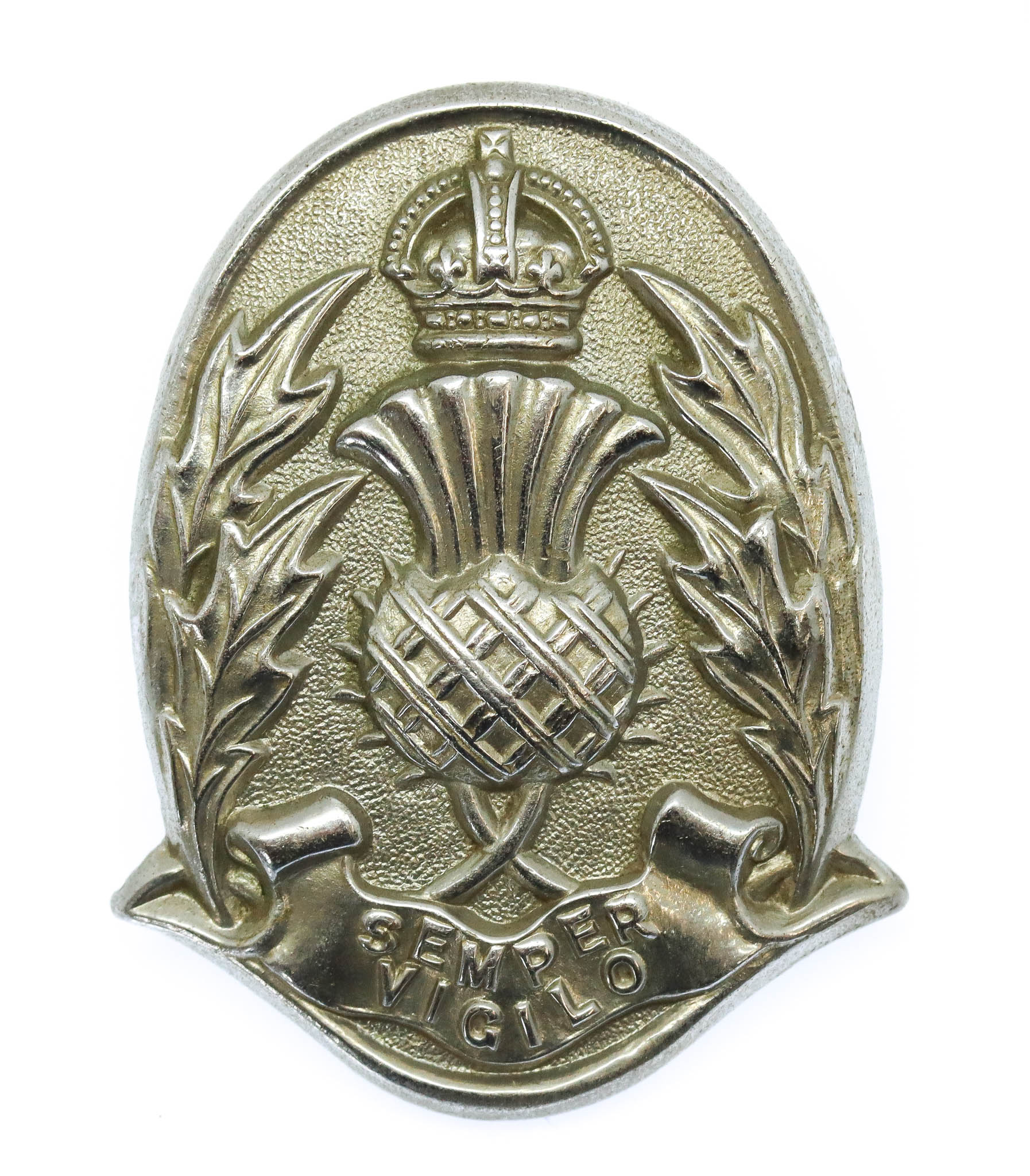 Scottish Police Forces Cap Badge - King's Crown