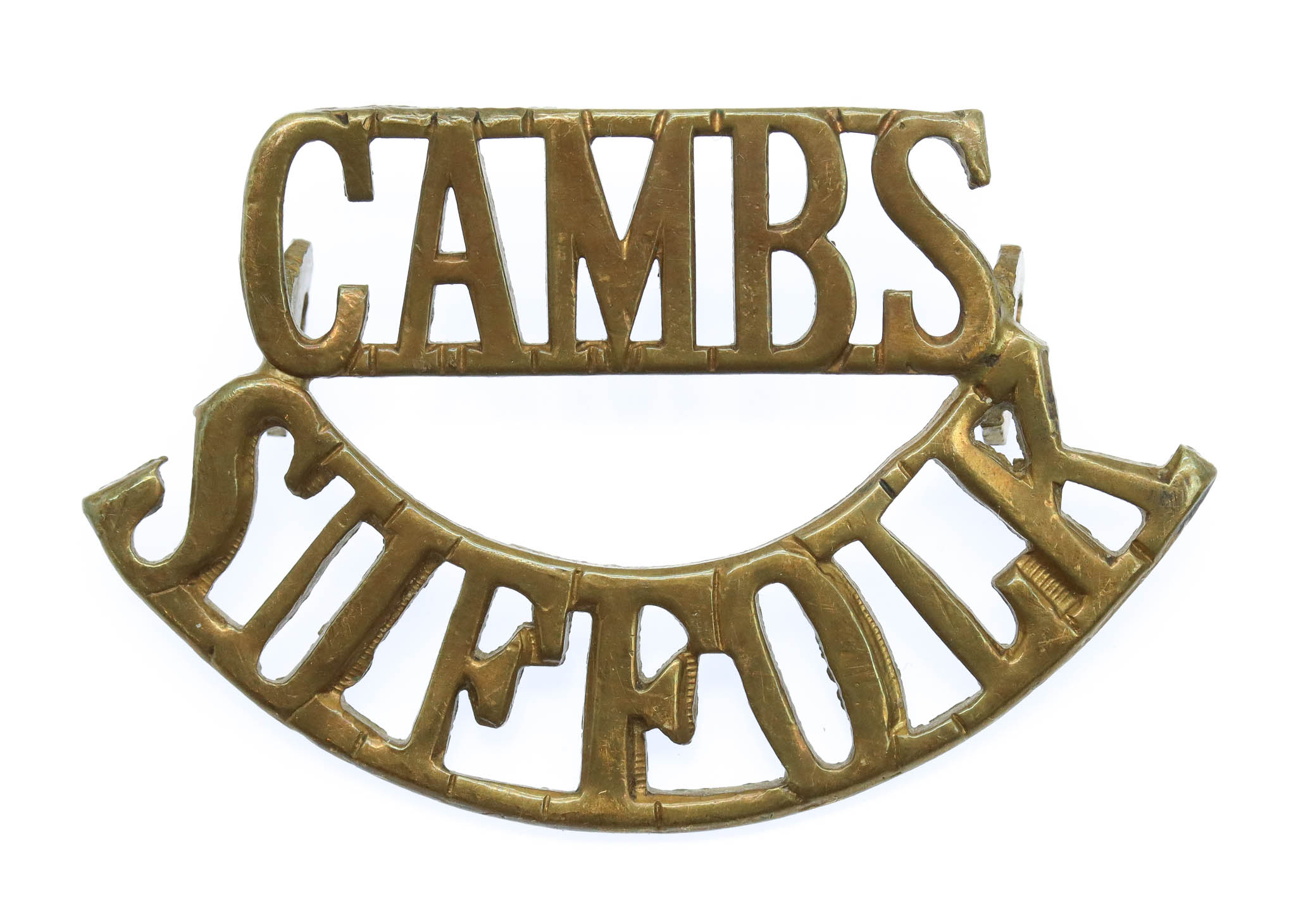 Cambridgeshire & Suffolk Reserve Battalion (CAMBS/SUFFOLK) WW1 Shoulder Title
