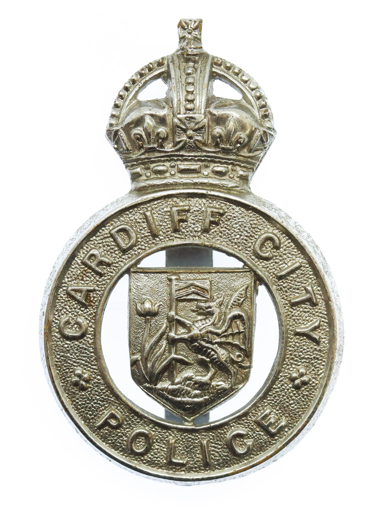 Cardiff City Police Cap Badge - King's Crown