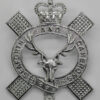 Queen's Own Highlanders (Seaforth and Camerons) Anodised (Staybrite) Pipers Cap Badge