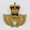 Royal Air Force (R.A.F.) Warrant Officer's Beret Badge - Queen's Crown