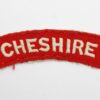 Cheshire Regiment (CHESHIRE) Cloth Shoulder Title