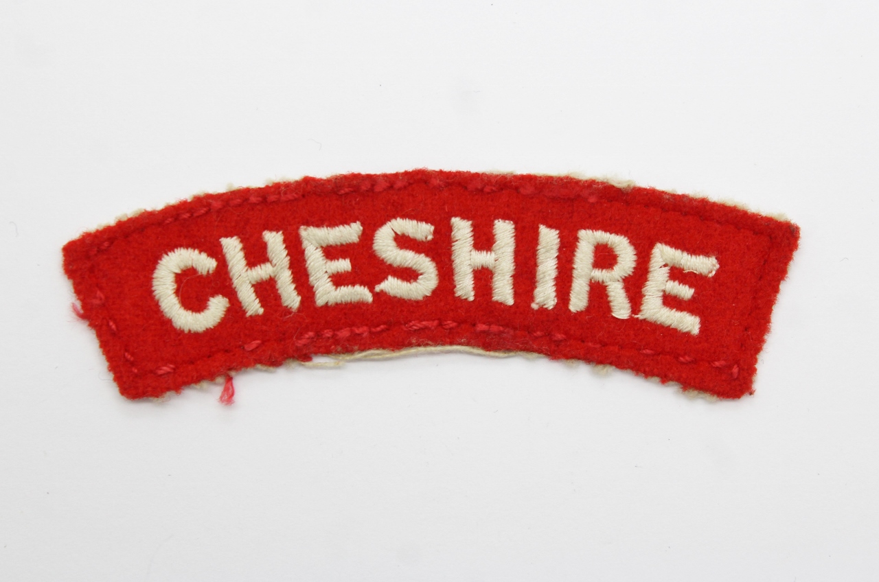 Cheshire Regiment (CHESHIRE) Cloth Shoulder Title