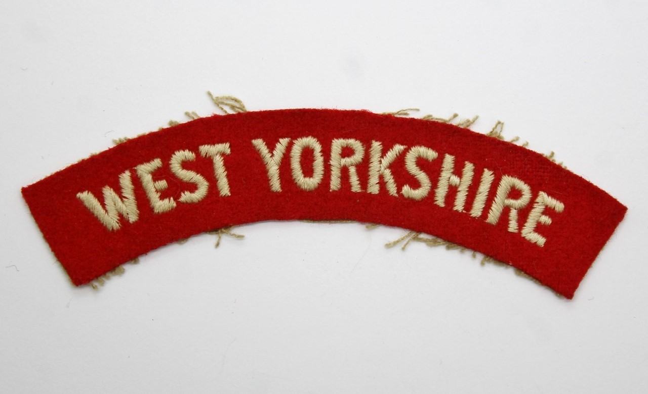 West Yorkshire Regiment (WEST YORKSHIRE) Cloth Shoulder Title