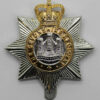Devonshire Regiment Anodised (Staybrite) Cap Badge - Queen's Crown