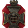 16th County of London Bn. (Queen's Westminster Rifles) London Regiment Cap Badge - King's Crown