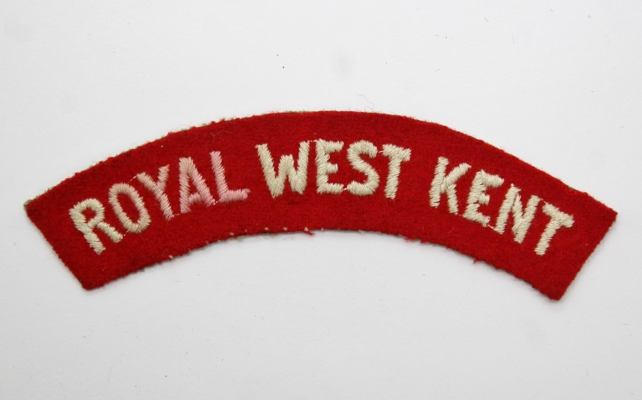 Royal West Kent Regiment (ROYAL WEST KENT) Cloth Shoulder Title