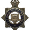 Oxford City Police Senior Officer's Sterling Silver & Enamel Cap Badge - King's Crown