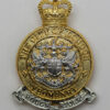 City of London Yeomanry (Rough Riders) Anodised (Staybrite) Cap Badge - Queen's Crown