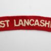 East Lancashire Regiment (EAST LANCASHIRE) Cloth Shoulder Title