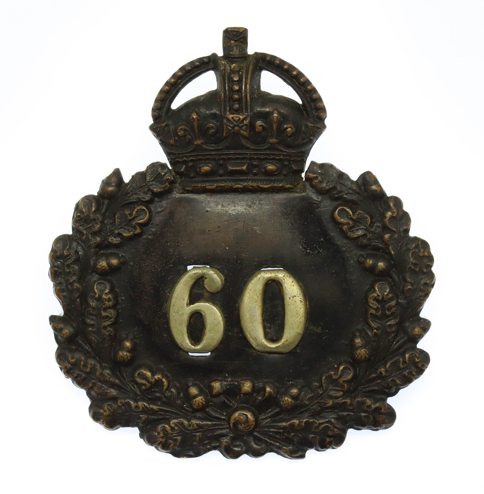 Oxford City Police Wreath Cap Badge - King's Crown (c.1930)