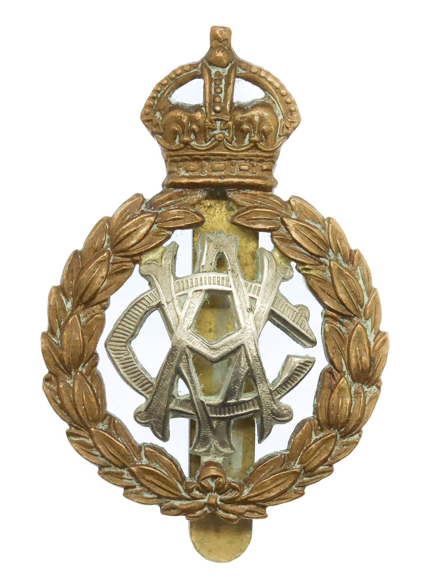 Army Veterinary Corps (A.V.C.) Cap Badge - King's Crown