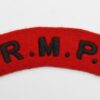 Royal Military Police (R.M.P.) Cloth Shoulder Title