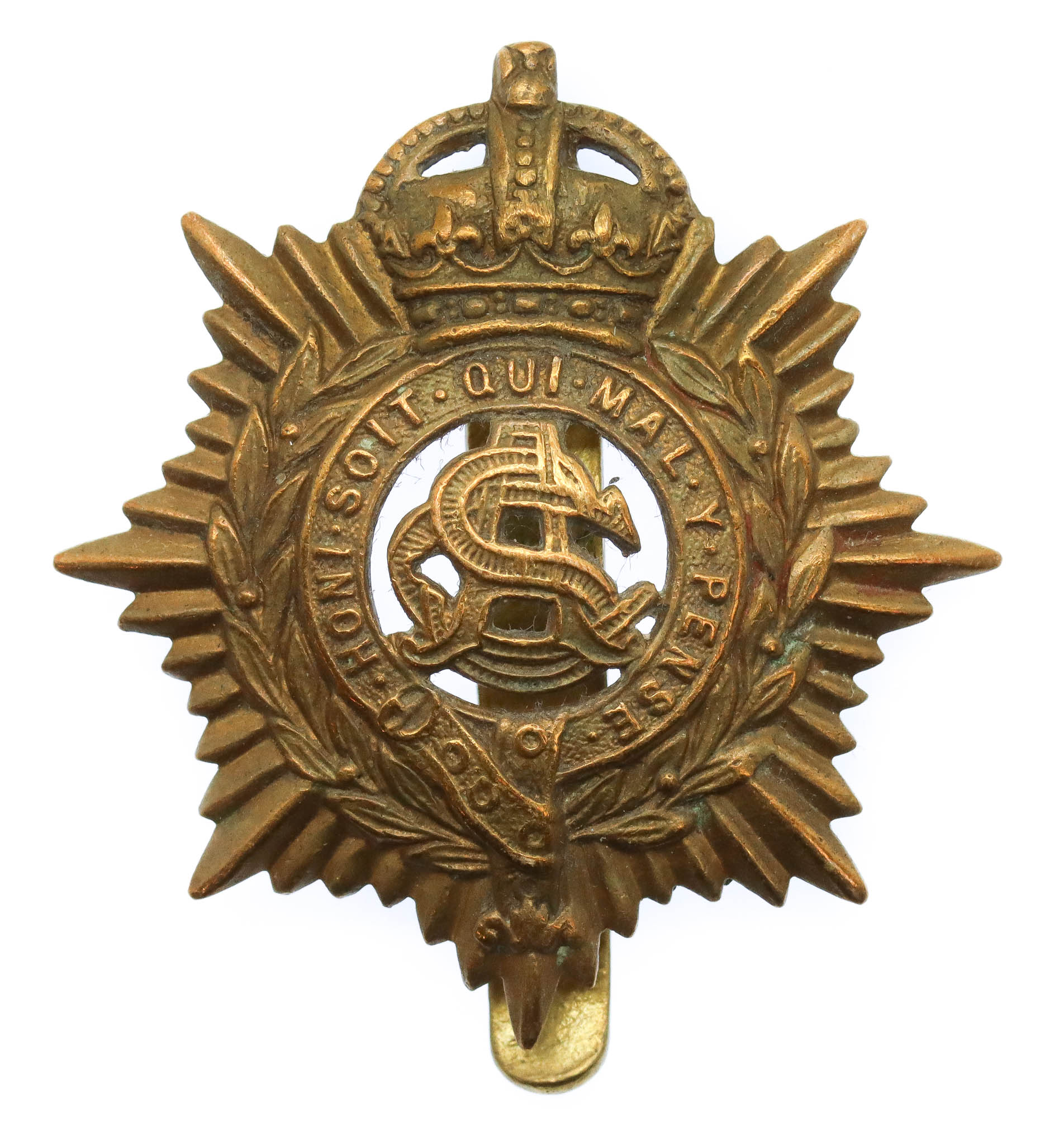 Army Service Corps (A.S.C.) Cap Badge - King's Crown