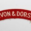 Devon & Dorset Regiment (DEVON & DORSET) Cloth Shoulder Title