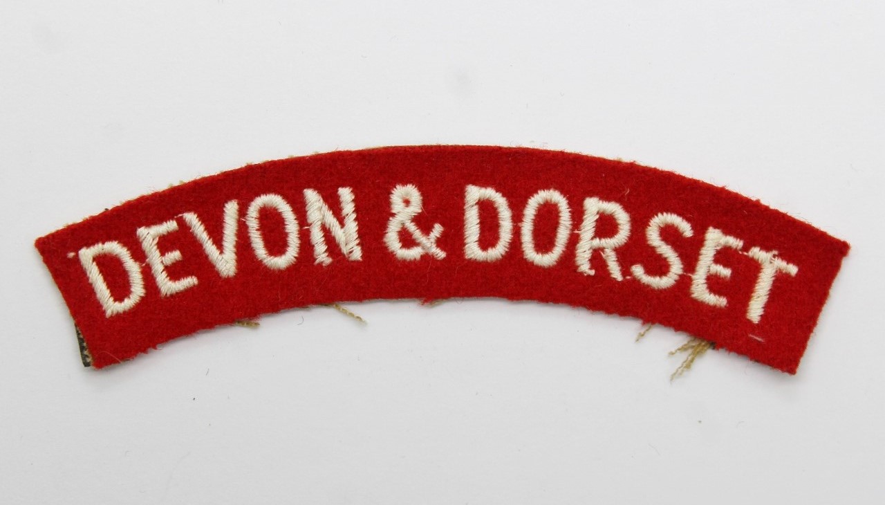 Devon & Dorset Regiment (DEVON & DORSET) Cloth Shoulder Title
