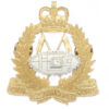 Royal New Zealand Armoured Corps Cap Badge - Queen's Crown