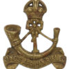1st King's African Rifles Cast Cap Badge - King's Crown
