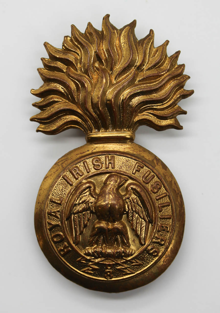 Victorian Royal Irish Fusiliers Glengarry Grenade Badge (c.1881-1890)