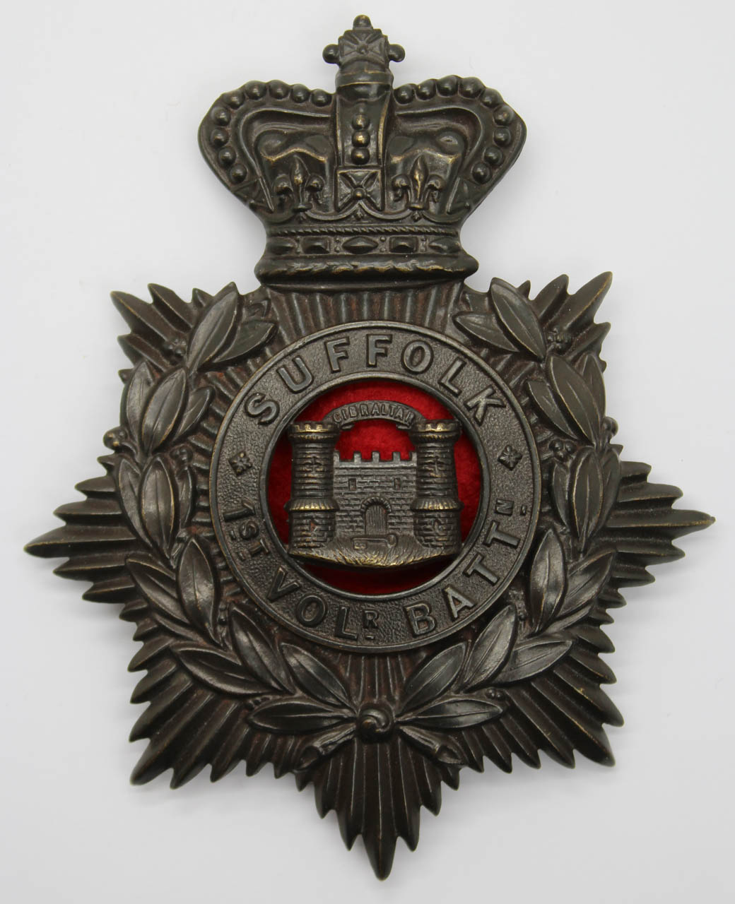 Victorian 1st Volunteer Bn. Suffolk Regiment Helmet Plate