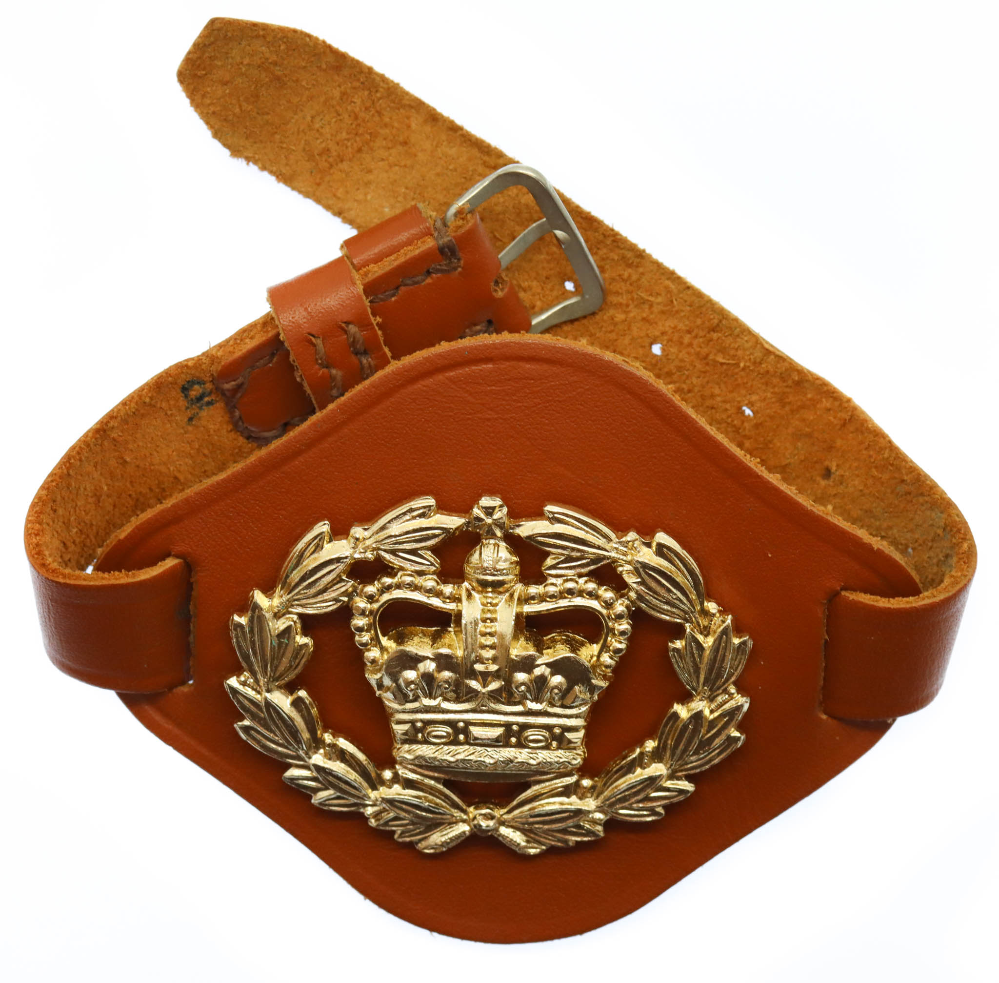 British Army Warrant Officer's W.O.II Wrist Strap with Anodised Badge