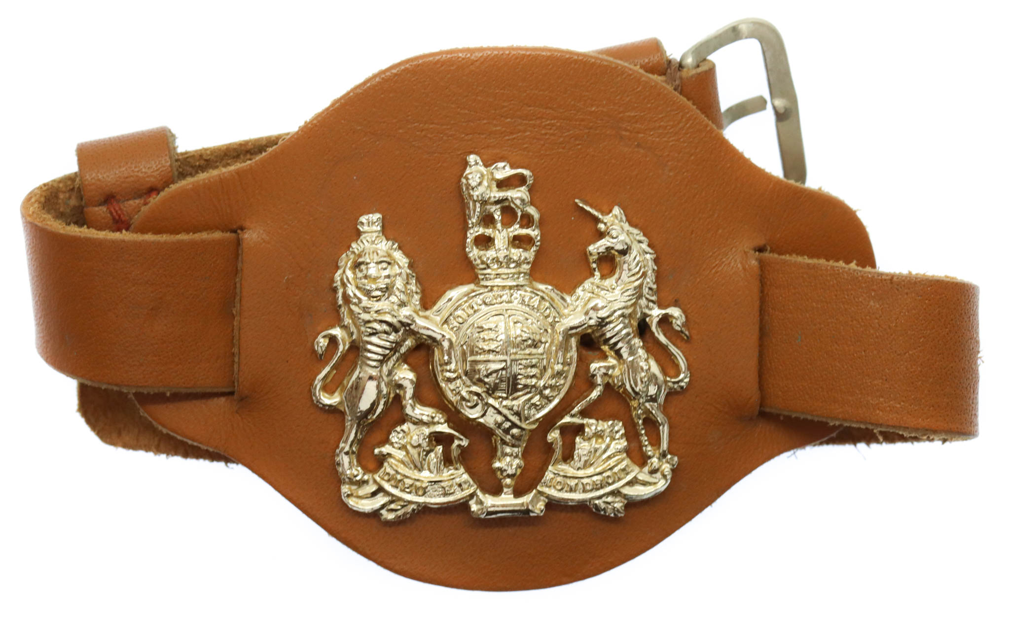British Army Warrant Officer's W.O.I's Wrist Strap with Anodised Badge