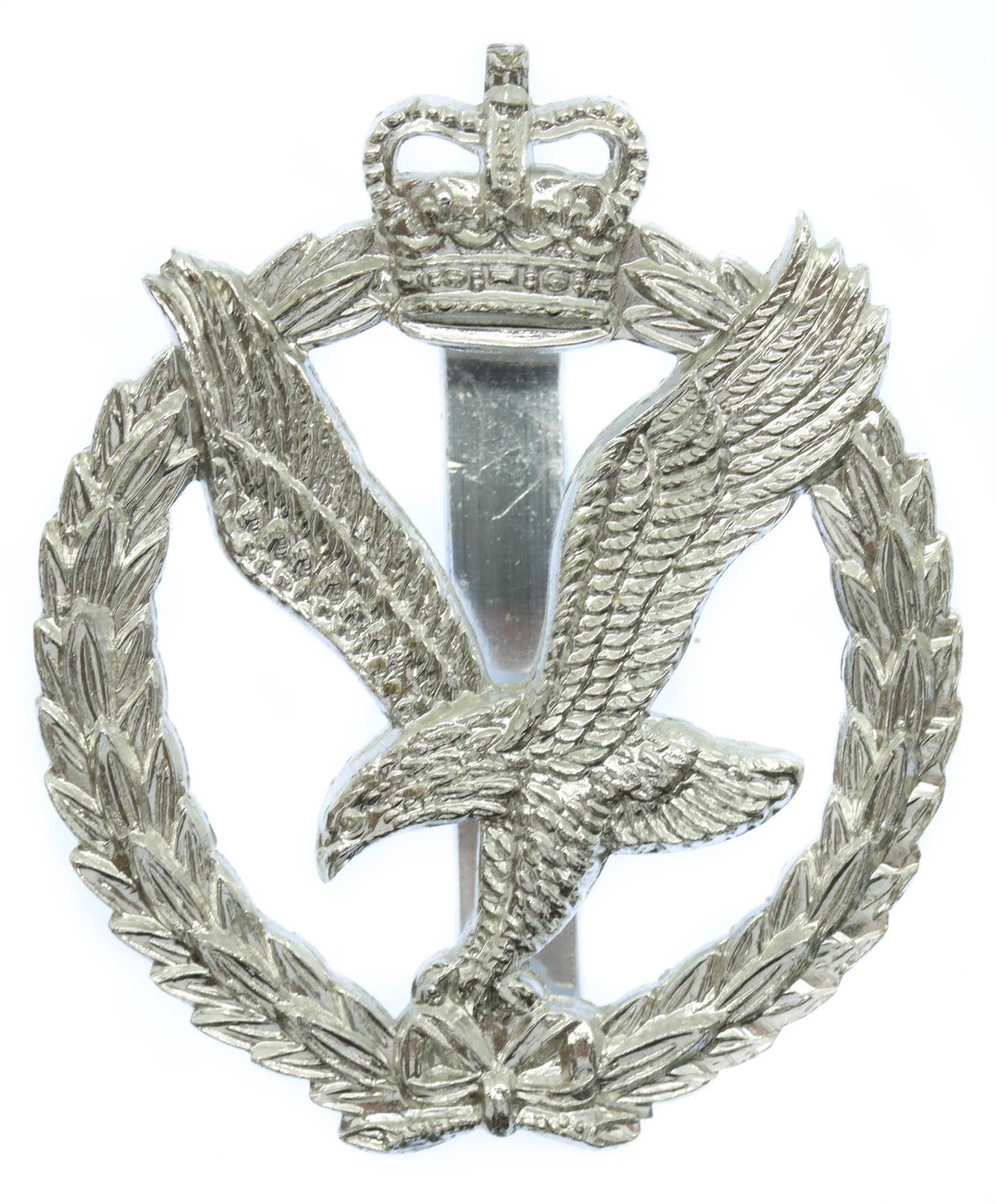 Army Air Corps Anodised (Staybrite) Cap Badge