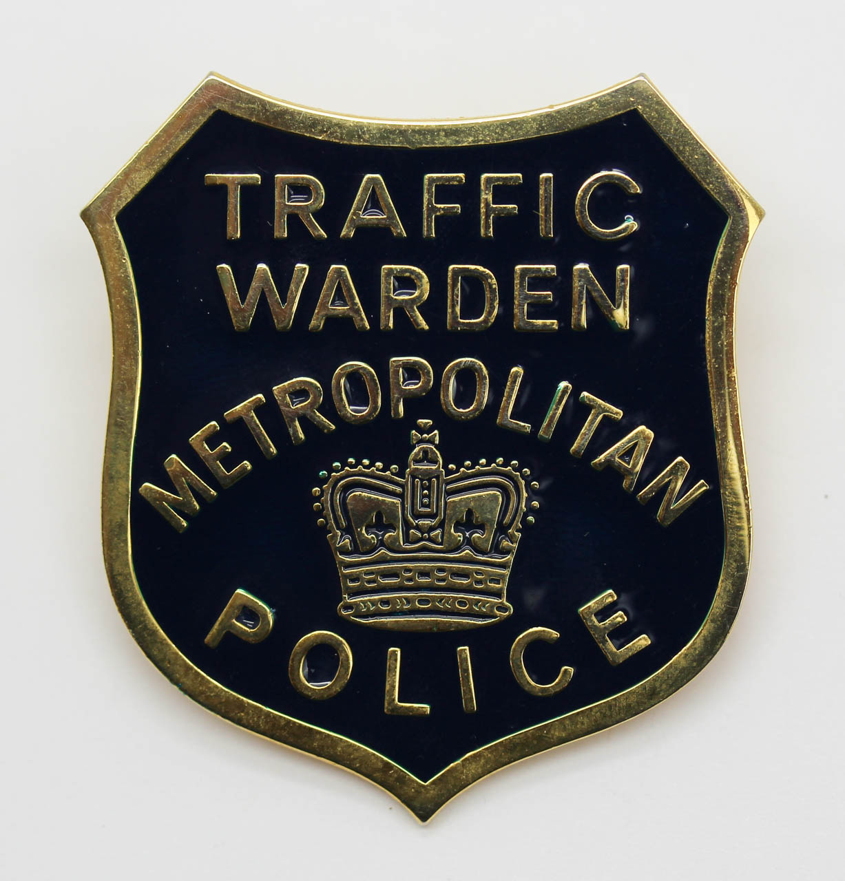 Metropolitan Police Traffic Warden Enamelled Cap Badge