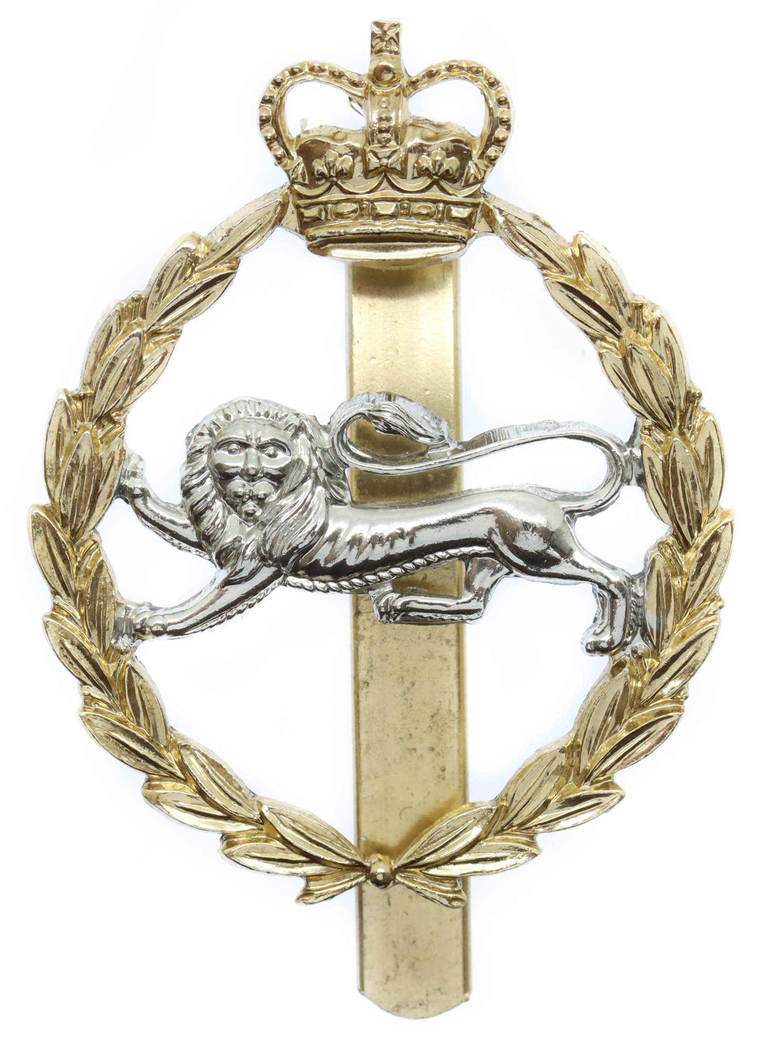 King's Own Royal Border Regiment Anodised (Staybrite) Cap Badge