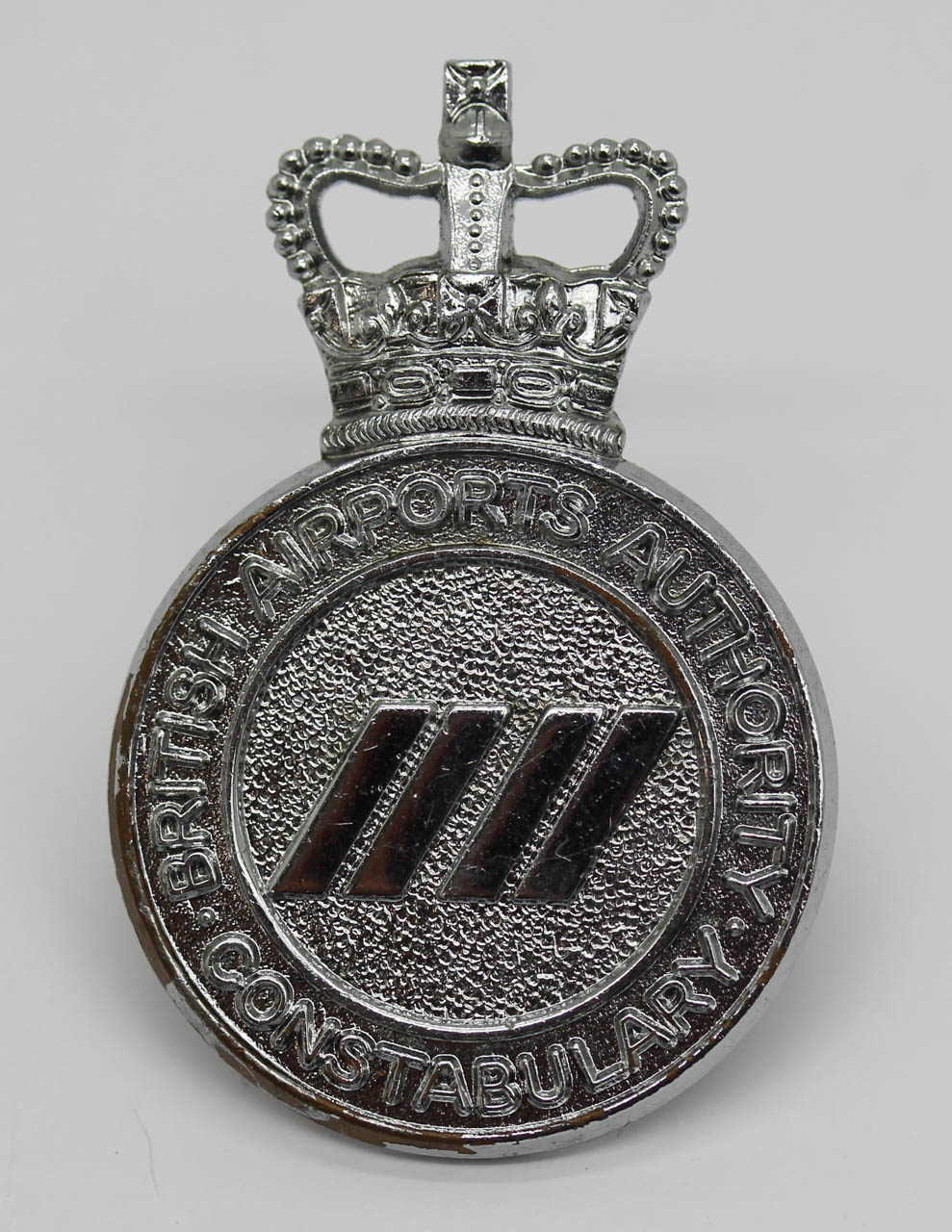British Airports Authority Constabulary Cap Badge - Queen's Crown