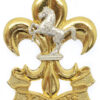 The King's Regiment Bi-metal Cap Badge
