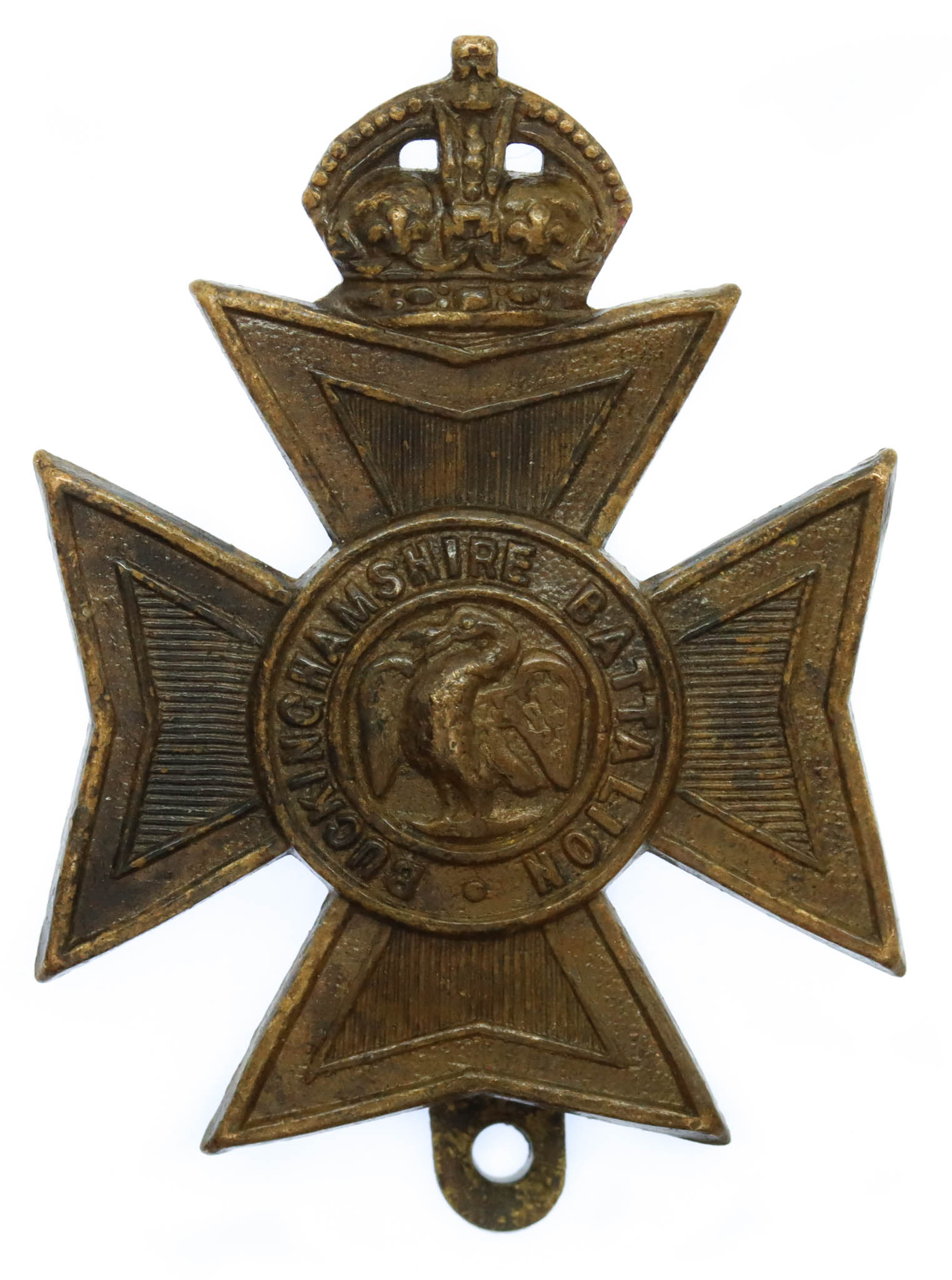 Buckinghamshire Battalion Cap Badge - King's Crown