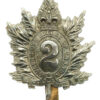 Canadian 2nd Queen's Own Rifles of Canada Cap Badge - Queen's Crown
