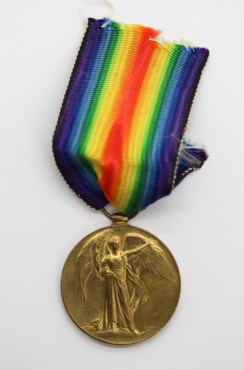 WW1 Victory Medal - Pte. W. Fisher, West Riding Regiment (Duke of Wellington's)