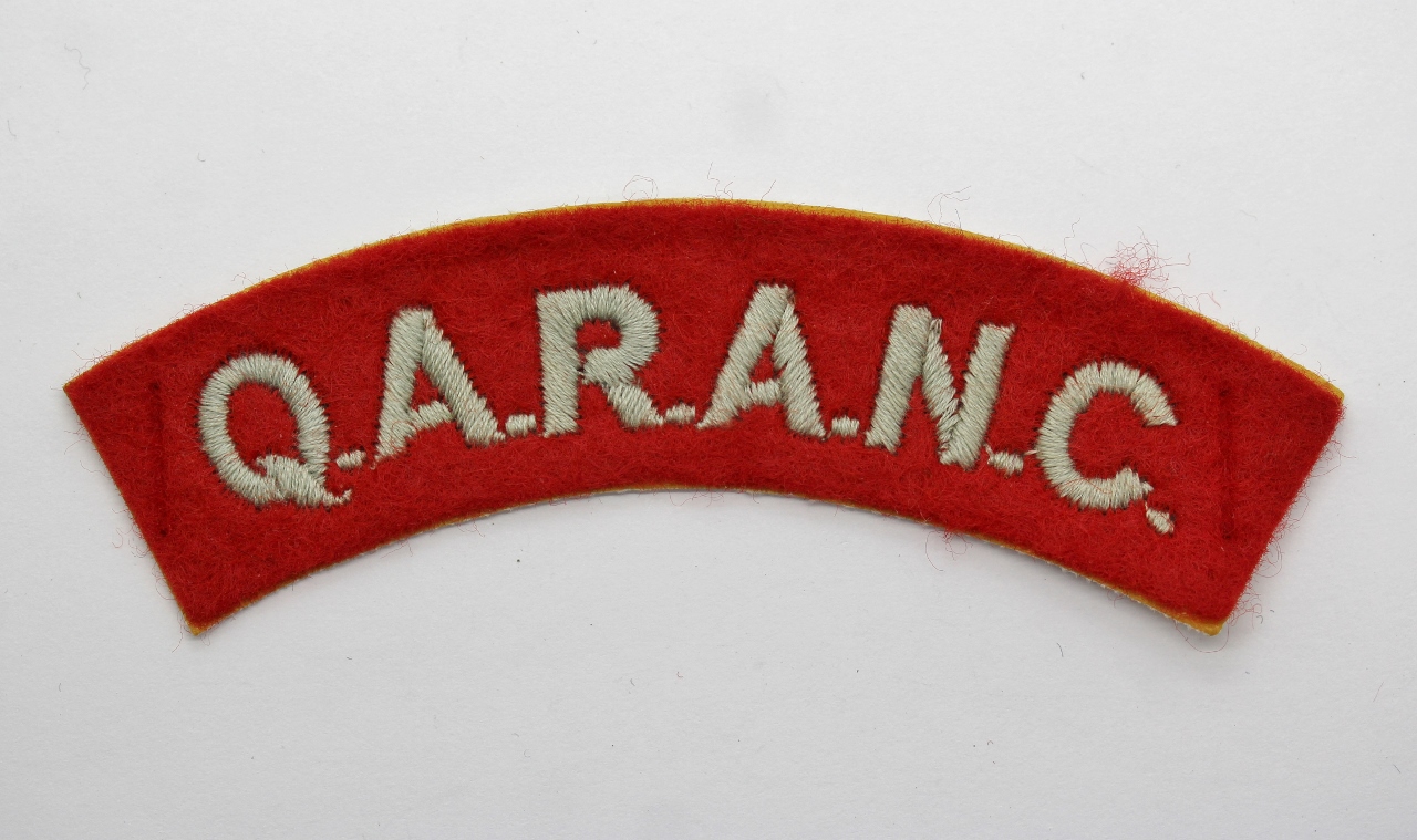 Queen Alexandra's Royal Army Nursing Corps (Q.A.R.A.N.C.) Cloth Shoulder Title