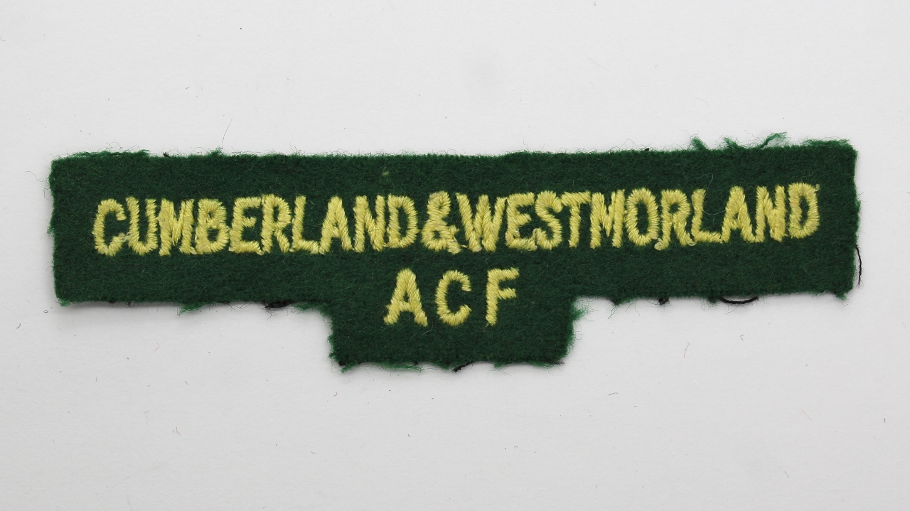 Cumberland & Westmorland Army Cadet Force (CUMBERLAND & WESTMORLAND ACF) Cloth Shoulder Title