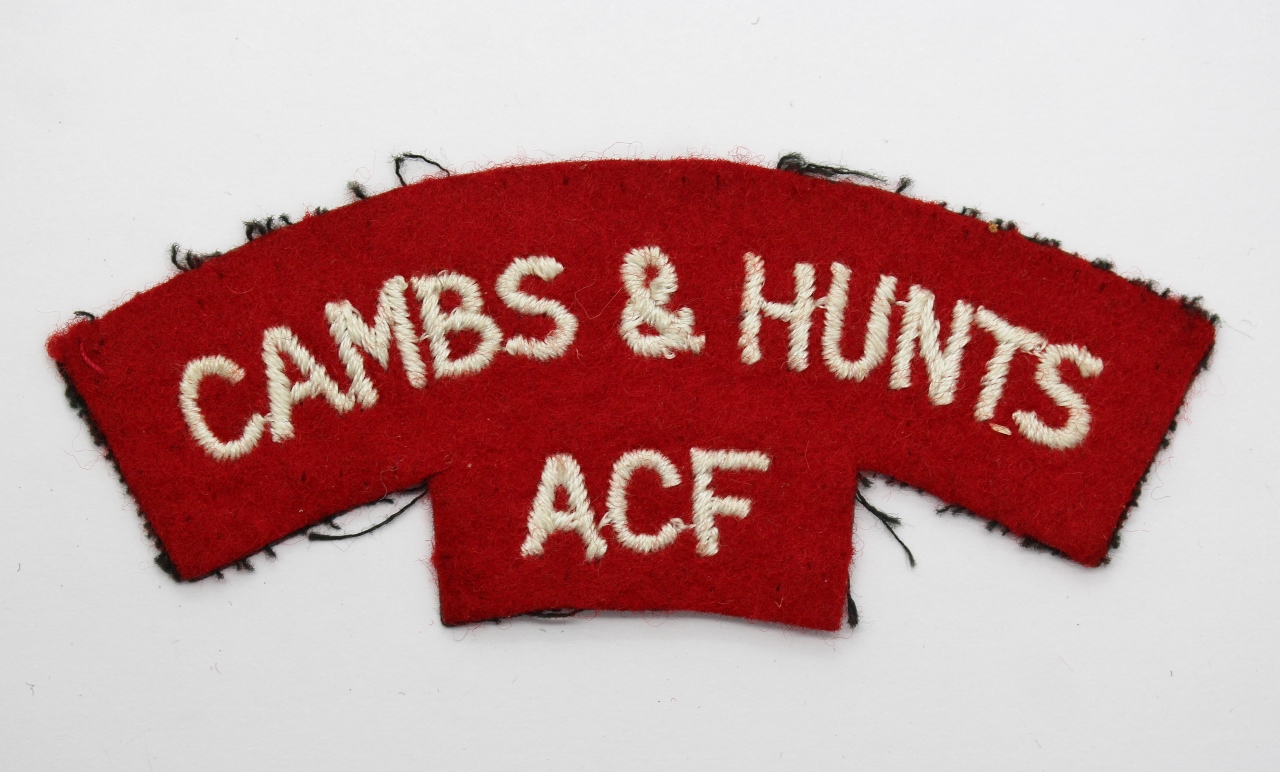 Cambridgeshire & Huntingdonshire Army Cadet Force (CAMBS & HUNTS ACF) Cloth Shoulder Title