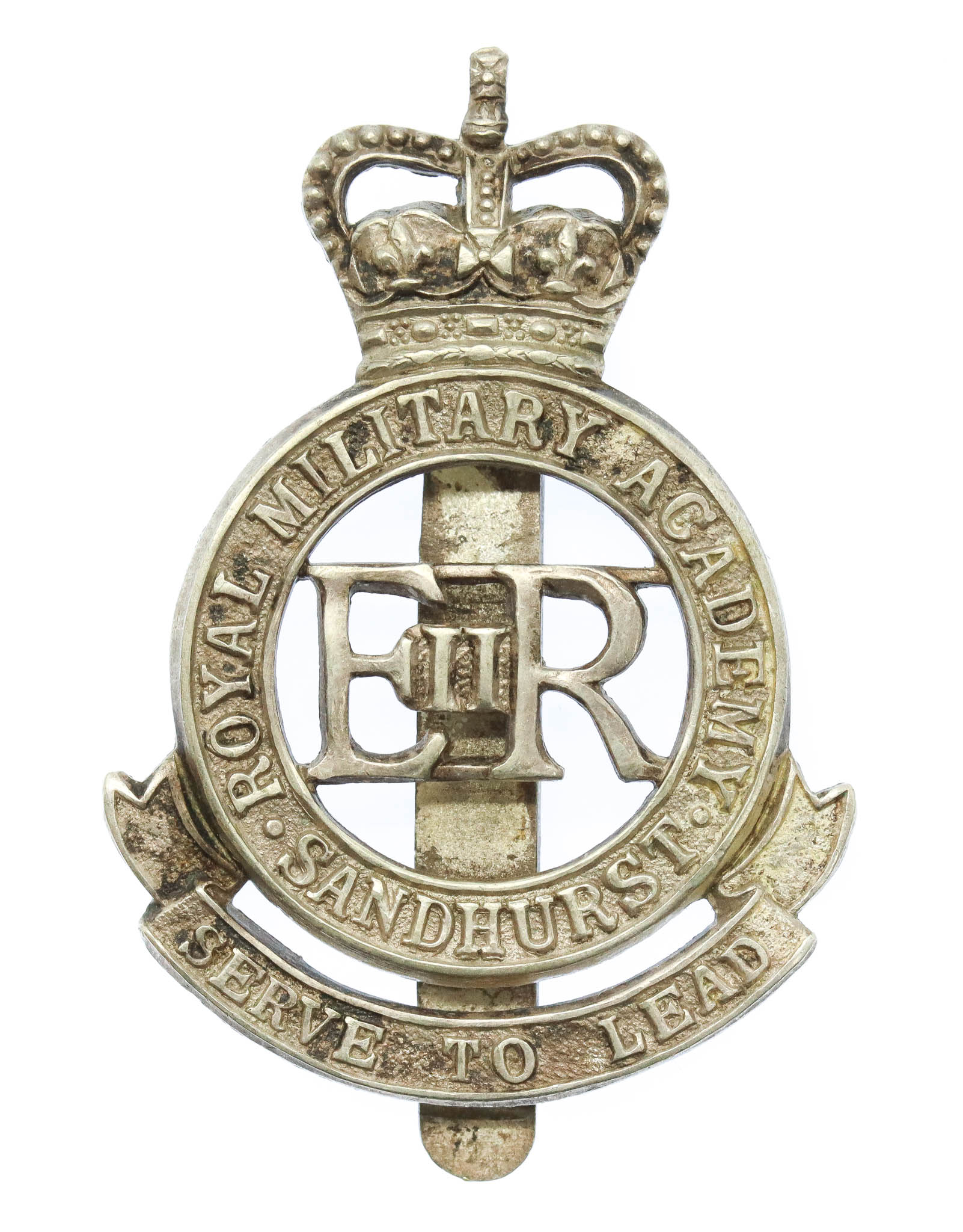 Royal Military Academy Sandhurst Cap Badge - Queen's Crown