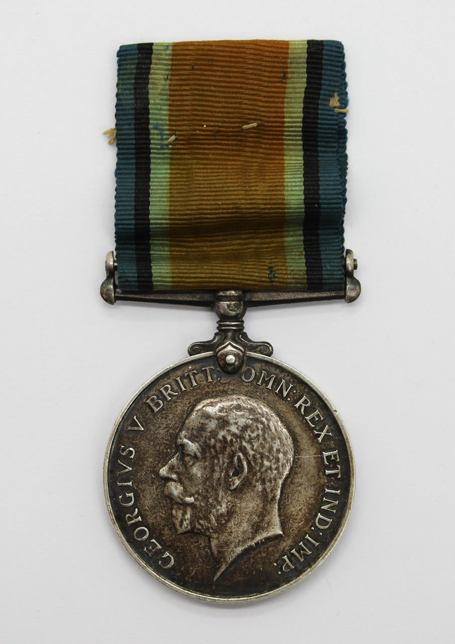 WW1 British War Medal - Pte. E. Barker, Army Veterinary Corps