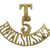 5th Territiorial Bn. Royal Sussex Regiment (T/5/ROYAL SUSSEX) Shoulder Title