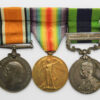 WW1 British War Medal, Victory Medal and India General Service Medal (Clasp - Waziristan 1921-24) Group of Three - Captain T.R. Dawe, 5-8th Punjab Regiment