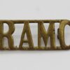 Royal Army Medical Corps (R.A.M.C.) Brass Shoulder Title