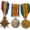 WW1 1914-15 Star Medal Trio - Pte. E. Bright, Royal Warwickshire Regiment