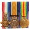 WW1 1914-15 Star Medal Trio - Gnr. J.H. Graves, Royal Artillery - Wounded